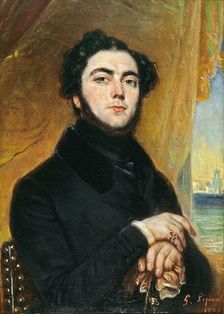 Portrait of the novelist Eugène Sue (1804-1857), 1836. Creator: Lépaulle, François-Gabriel (1804-1886)