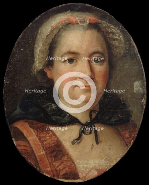 Portrait of the novelist Françoise de Graffigny (1695-1758). Creator: Anonymous.