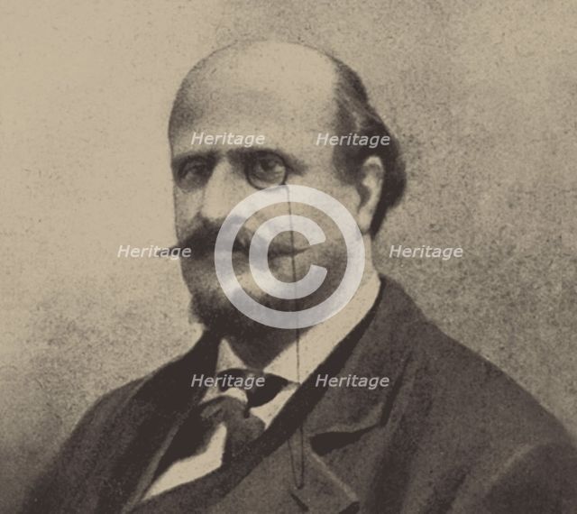 Portrait of the opera librettist Temistocle Solera (1815-1878), .