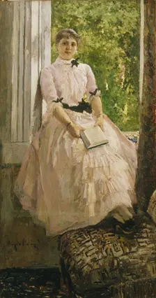 Portrait of the opera singer Tatyana Lyubatovich, End of 1880s