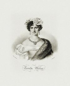 Portrait of the opera singer Teresa Melas, c. 1830. Creator: Anonymous