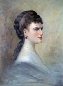 Portrait of the opera singer Teresa Stolz (1834-1902), c 1870. Creator: Gariboldi, Giuseppe (1833-1905)