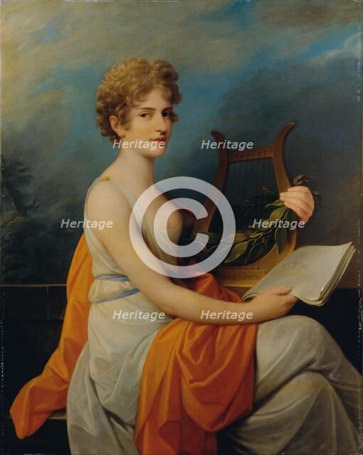 Portrait of the opera singer Therese Saal (1782-1855) as Eve, 1802. Creator: Füger, Heinrich Friedrich (1751-1818).