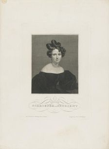 Portrait of the opera singer Wilhelmine Schröder-Devrient (1804-1860) , c. 1840. Creator: Mayer, Carl (1798-1868)