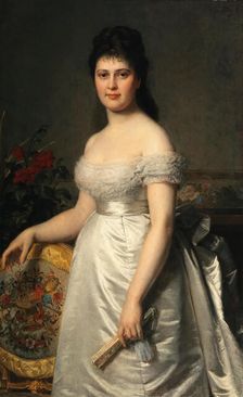 Portrait of the opera singer Adelina Patti (1843-1919), 1874. Creator: Felix, Eugen (1836-1906)
