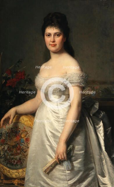 Portrait of the opera singer Adelina Patti (1843-1919), 1874. Creator: Felix, Eugen (1836-1906).