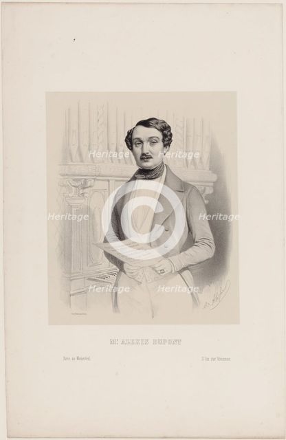 Portrait of the opera singer Alexis Dupont (1796-1874), 1840.