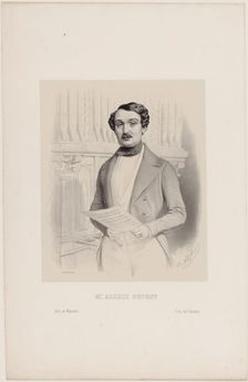 Portrait of the opera singer Alexis Dupont (1796-1874), 1840