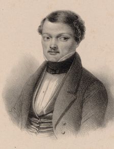 Portrait of the opera singer and composer Gilbert-Louis Duprez (1806-1896)