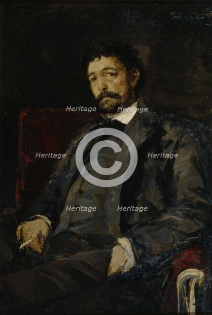 Portrait of the opera singer Angelo Masini (1844-1926). Artist: Korovin, Konstantin Alexeyevich (1861-1939)