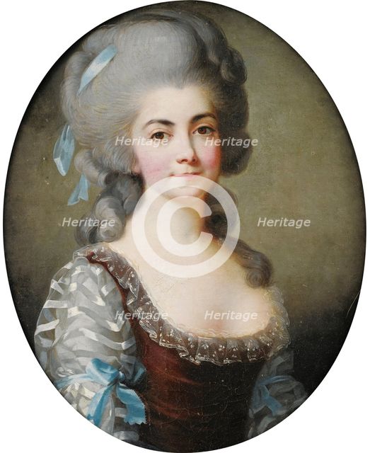 Portrait of the opera singer Antoinette Saint-Huberty (1756-1812), c. 1780. Artist: Vigée-Lebrun, Marie Louise Elisabeth (1755-1842)