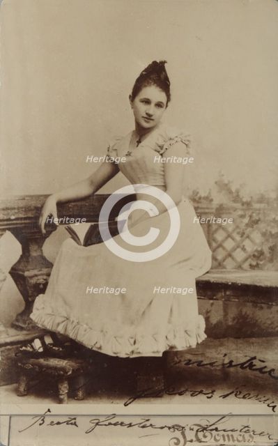 Portrait of the opera singer Bertha Foerster-Lauterer (1869-1936) as Tatiana in opera Eugene Onegin 