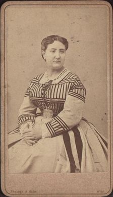 Portrait of the opera singer Carlotta Patti (1835-1889). Creator: Helm, Amand (1831-1893)