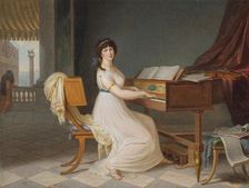 Portrait of the opera singer Elizabeth Billington (1765-1818), 1795. Creator: Gauffier, Louis (1761-1801)