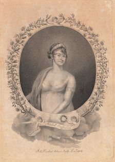 Portrait of the opera singer Elisabetta Gafforini (1777-1847), 1805. Creator: Cardini, João (active 1804-1825)