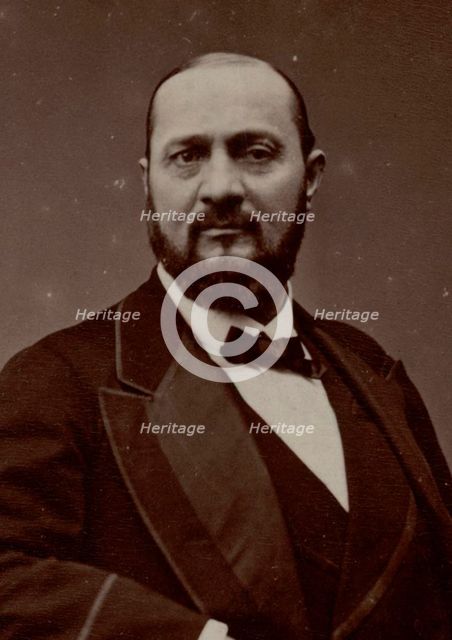 Portrait of the opera singer Enrico Tamberlik (1820-1889), 1870s.