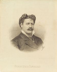 Portrait of the opera singer Francesco Tamagno (1850-1905), 1887