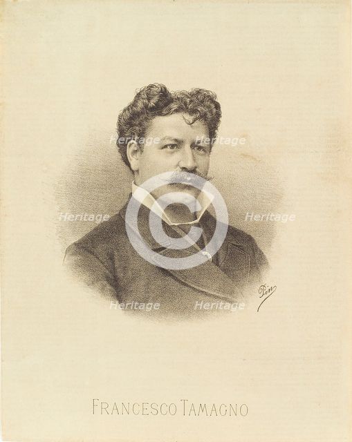 Portrait of the opera singer Francesco Tamagno (1850-1905), 1887.