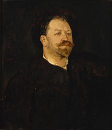 Portrait of the opera singer Francesco Tamagno (1850-1905), 1891-1892. Artist: Serov, Valentin Alexandrovich (1865-1911)