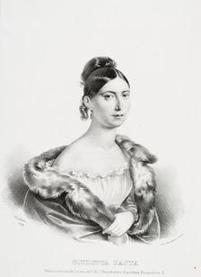 Portrait of the opera singer Giuditta Pasta (1798-1865), née Negri, 1829