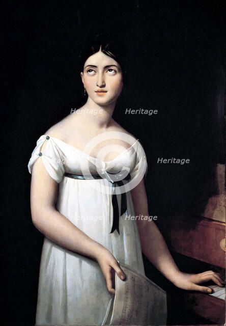 Portrait of the opera singer Giuditta Pasta (1798-1865), née Negri, ca 1821.