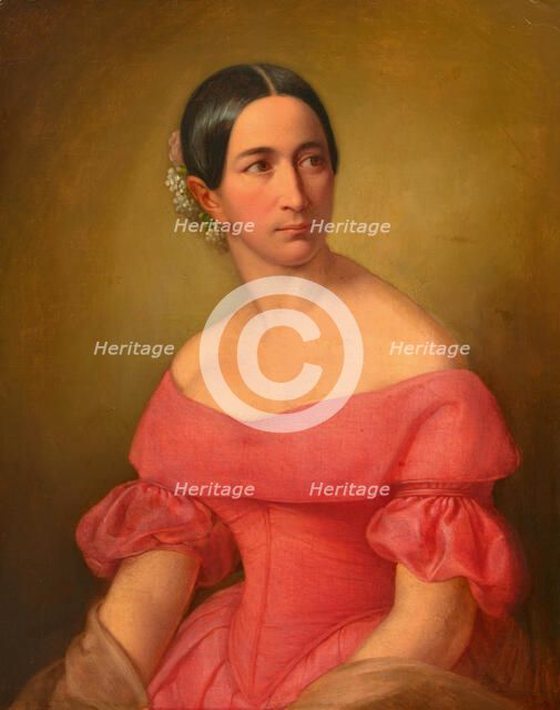 Portrait of the opera singer Giulia Grisi (1811-1869). Creator: Hayez, Francesco (1791-1882).