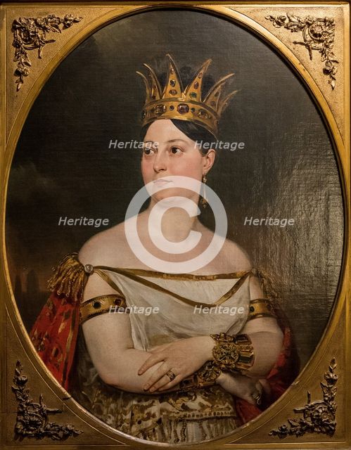 Portrait of the opera singer Giuseppina Ronzi de Begnis (1800-1853) as Fausta, 1833-1835. Creator: Karl Briullov.
