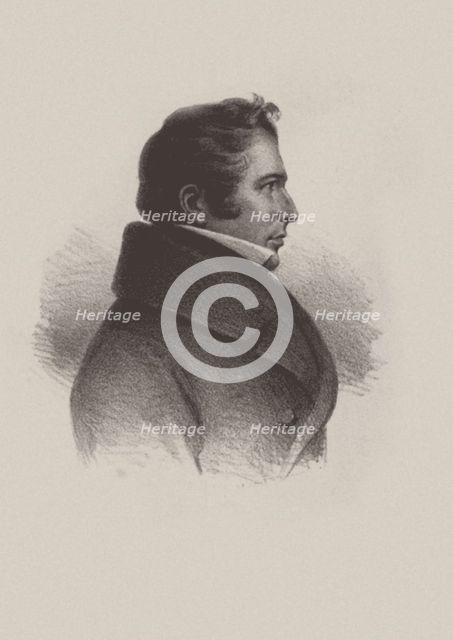 Portrait of the opera singer Heinrich Blume (1788-1856).
