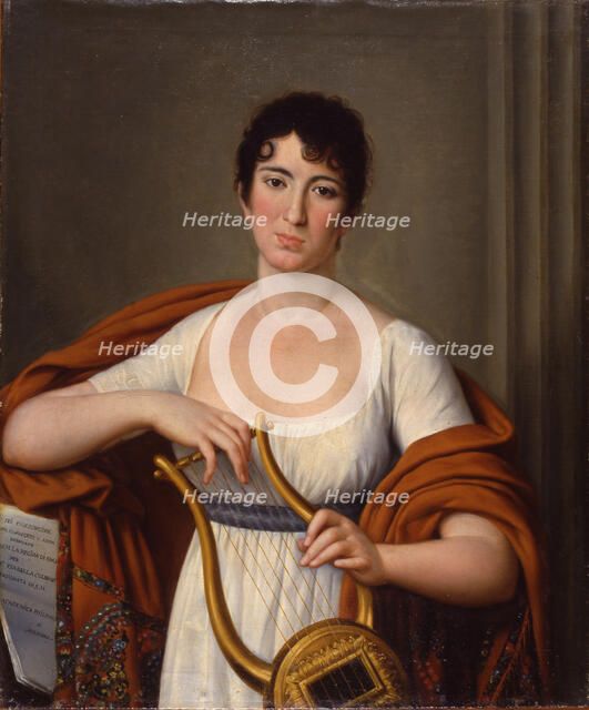 Portrait of the opera singer Isabella Angela Colbran (1785-1845), c. 1815.
