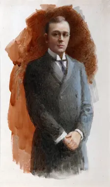 Portrait of the opera singer Leonid Vitalyevich Sobinov (1872–1934), 1934. Creator: Wisel, Emil Oskarovich (1866-1943)