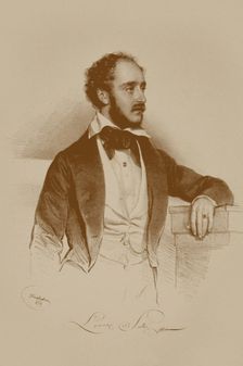 Portrait of the opera singer Lorenzo Salvi (1810-1887), 1839