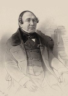 Portrait of the opera singer Louis Antoine Eléonore Ponchard (1787-1866) , 1850. Creator: Aumont, Pierre-Hippolyte (?-1865)