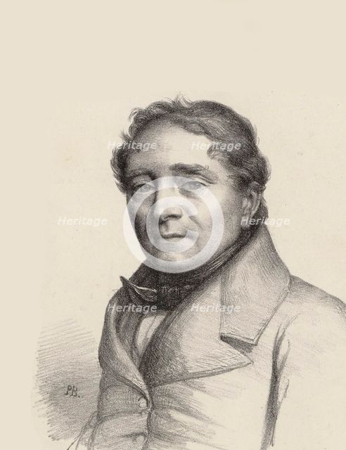 Portrait of the opera singer Louis Antoine Eléonore Ponchard (1787-1866) , 1845. Creator: Anonymous.