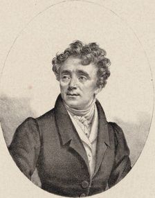 Portrait of the opera singer Louis Antoine Eléonore Ponchard (1787-1866) , ca 1835. Creator: Vigneron, Pierre Roch (1789-1872)