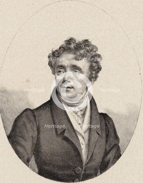 Portrait of the opera singer Louis Antoine Eléonore Ponchard (1787-1866) , ca 1835. Creator: Vigneron, Pierre Roch (1789-1872).