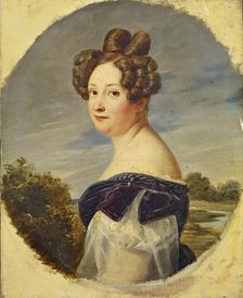 Portrait of the opera singer Marie-Julie Halligner (1786-1850), c1820. Creator: Anonymous ()