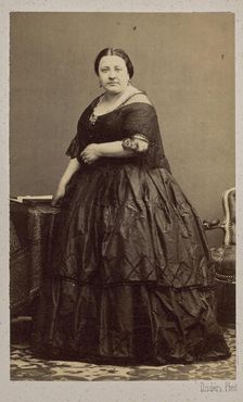 Portrait of the opera singer Marietta Alboni (1826-1894) , 1862. Creator: Disdéri, André Adolphe-Eugène (1819-1889)