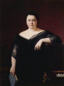 Portrait of the opera singer Marietta Alboni (1826-1894), 1870. Creator: Perignon, Alexis-Joseph (1806-1882)