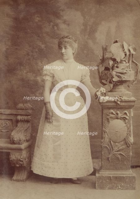 Portrait of the opera singer Nina Alexandrovna Friede (1859-1942) as Olga in opera Eugene Onegin by 
