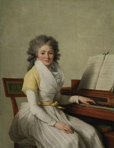 Portrait of the opera singer Rosalie Duplant, 1793. Creator: Vincent, François André (1746-1816)