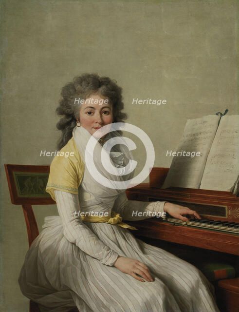 Portrait of the opera singer Rosalie Duplant, 1793. Creator: Vincent, François André (1746-1816).