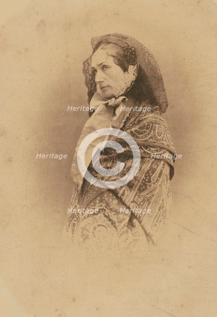 Portrait of the opera singer Rosine Stoltz (1815-1903) , 1855-1859. Creator: Nadar, Gaspard-Félix (1820-1910).