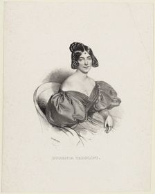 Portrait of the operatic soprano Eugenia Tadolini, née Savorani (1809-1872), 1830s