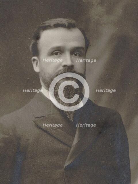 Portrait of the organist and composer Auguste Chapuis (1858-1933), 1909. Creator: Anonymous.