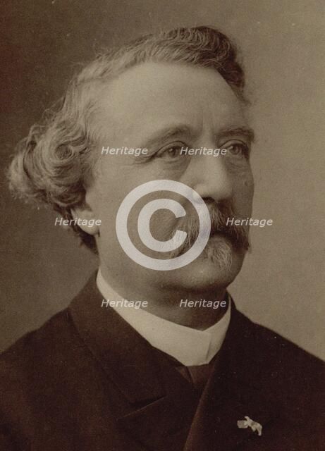 Portrait of the organist and composer Auguste-Ernest Bazille (1828-1891). Creator: Photo studio Nadar.