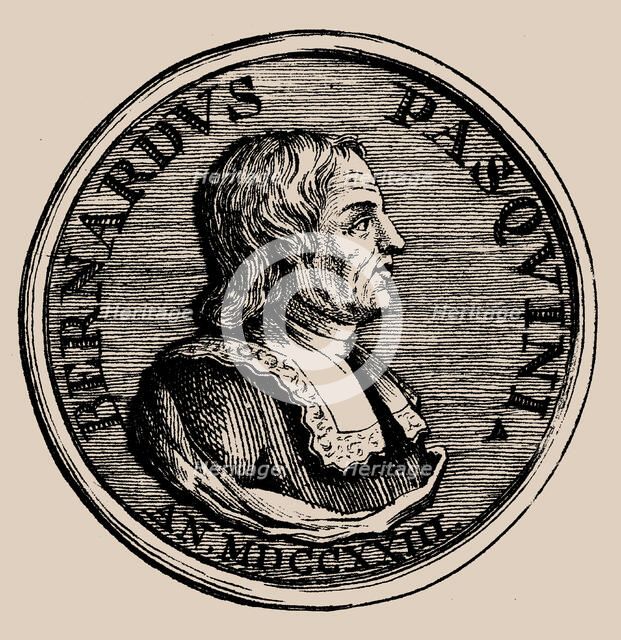 Portrait of the organist and composer Bernardo Pasquini (1637-1710), 1723. Creator: Anonymous.