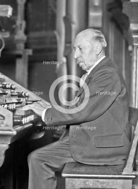 Portrait of the organist and composer Charles-Marie Widor (1844-1937) , 1927. Creator: Anonymous.