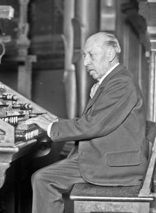Portrait of the organist and composer Charles-Marie Widor (1844-1937) , 1927. Creator: Anonymous