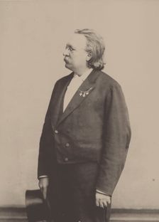 Portrait of the organist and composer Edmund Kretschmer (1830-1908). Creator: Höffert (1832-1903)