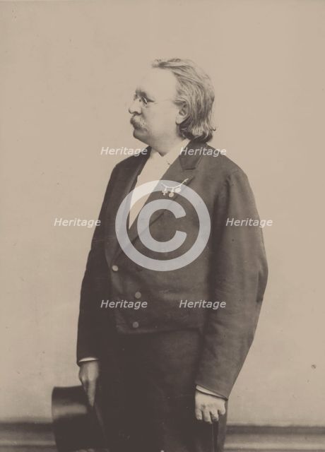 Portrait of the organist and composer Edmund Kretschmer (1830-1908). Creator: Höffert (1832-1903).